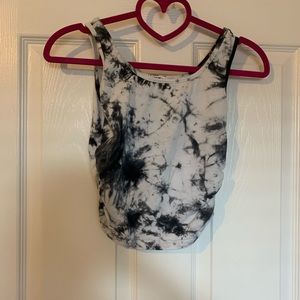 Girls cropped tie dye tank